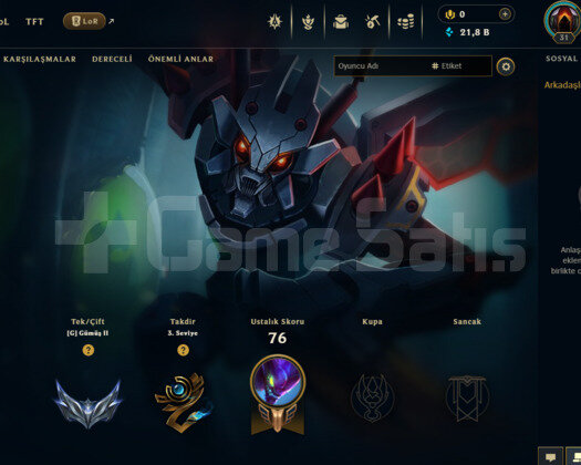 EUW SİLVER 2 / 21K MÖ
