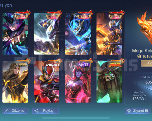 MEGA HESAP 4 LEGENDLİ