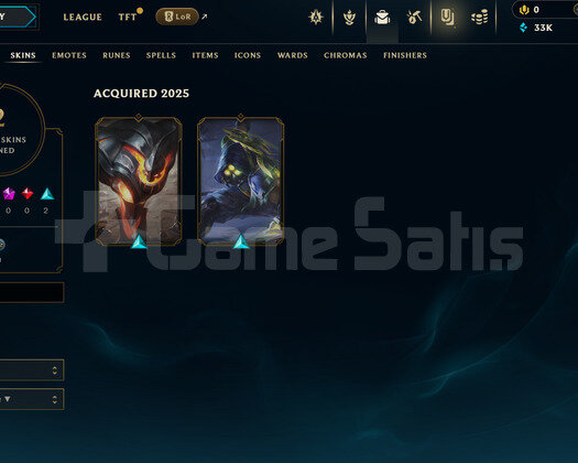 EUW Unranked | 2 Kostüm - 33K Mö | LoL Hesap