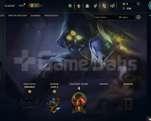 EUW Unranked | 2 Kostüm - 33K Mö | LoL Hesap