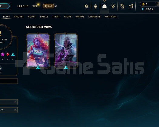 EUW Unranked | 2 Kostüm - 32K Mö | LoL Hesap