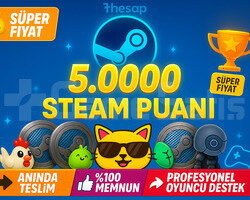 ANINDA | 5,000 Steam Puanı 5K + EXP Boost