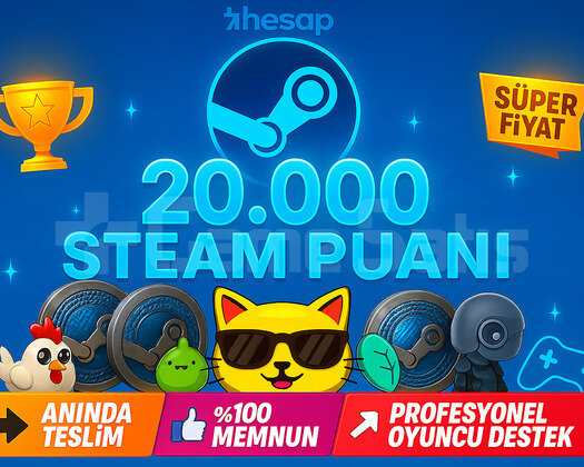 ANINDA | 20,000 Steam Puanı 20K + EXP Boost