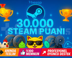 ANINDA | 30,000 Steam Puanı 30K + EXP Boost