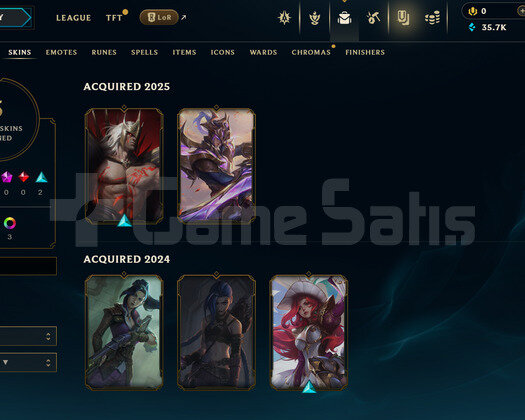 EUW Unranked | 5 Kostüm - 35K Mö | Dereceli Hazır