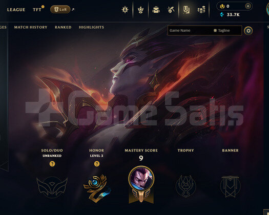 EUW Unranked | 3 Kostüm - 33K Mö | LoL Hesap