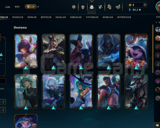EUW 57 LEVEL HANDMADE MAİLLİ 21 SKİNLİ FRESH HESAP