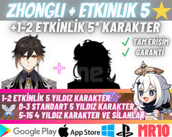 EU|MR10 Zhongli +Rastgele Etkinlik 5Yıldız Starter
