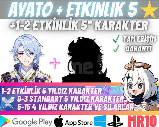 EU|MR10 Ayato + Rastgele Etkinlik 5 Yıldız Starter