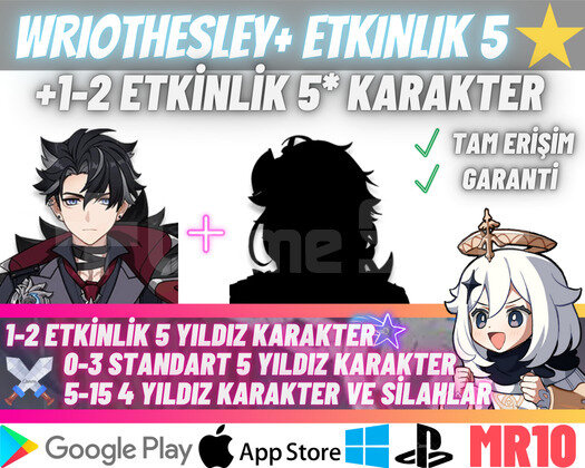 EU|MR10 Wrio + Rastgele Etkinlik 5 Yıldız Starter