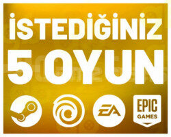 İstediğiniz 5 Oyun +Garanti