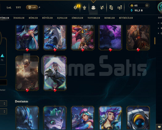 EUW / 449 LEVEL / 148 SKİN / FUL HERO +MAİL