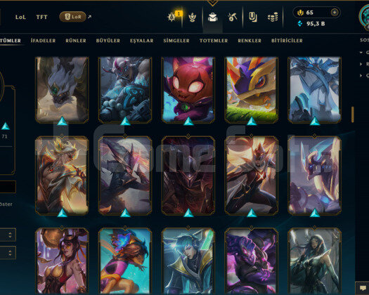 EUW / 449 LEVEL / 148 SKİN / FUL HERO +MAİL