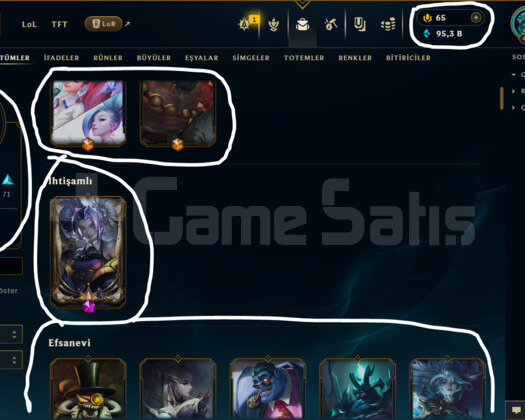 EUW / 449 LEVEL / 148 SKİN / FUL HERO +MAİL
