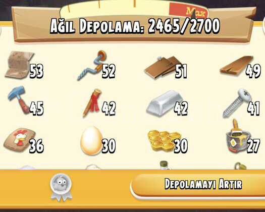2300 AMBAR 2400 AĞIL 111 SEVİYE KELEPİR