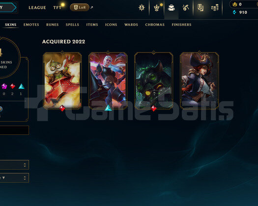 TR Unranked | 4 Kostüm - 30 Hero | LoL Hesap