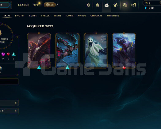 TR Unranked | 4 Kostüm - 21 Hero | LoL Hesap