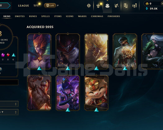 EUW Unranked | 8 Kostüm - 24K Mö | LoL Hesap