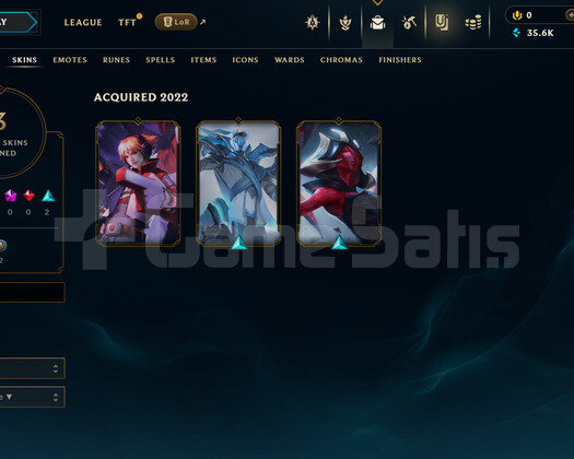 EUW Unranked | 3 Kostüm - 35K Mö | LoL Hesap