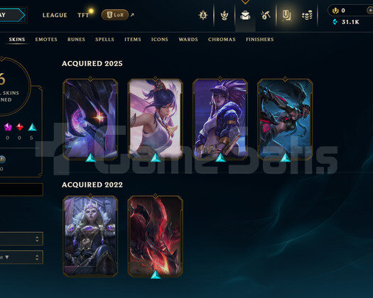 EUW Unranked | 6 Kostüm - 31K Mö | LoL Hesap