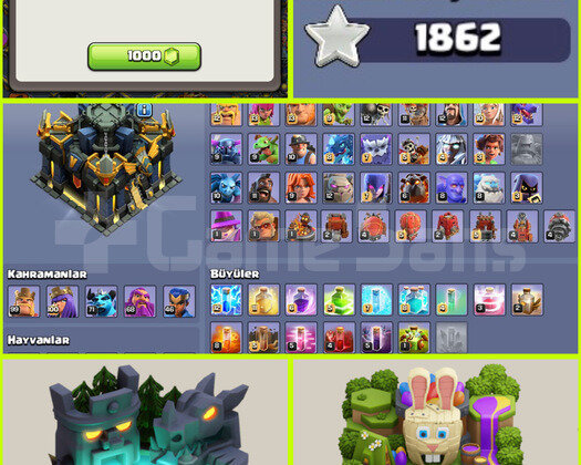 IDSİZ TH 17 COC | 244 LEVEL + 16 KOSTÜM