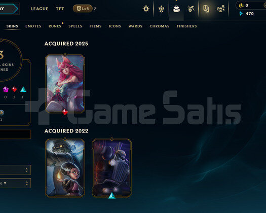 TR Unranked | 3 Kostüm - 25 Hero | LoL Hesap