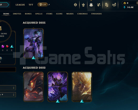 TR Demir 4 | 4 Kostüm - 14K Mö | LoL Hesap