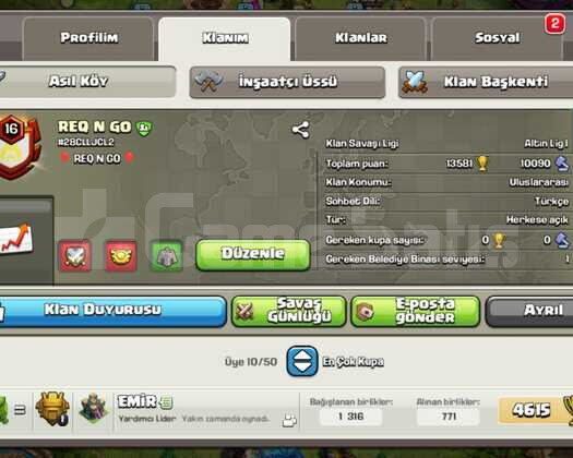 USTA LİGİNE YAKIN 16 LVL REQ N GO !!!!