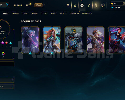 EUW Gold 2 | 5 Kostüm - 30K Mö | LoL Hesap