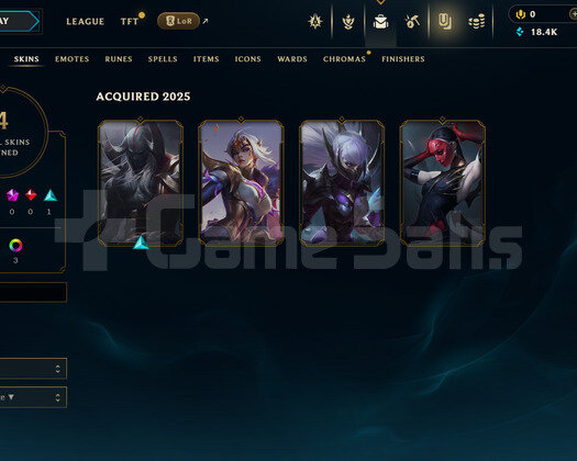 EUW Gold 2 | 4 Kostüm - 18K Mö | LoL Hesap