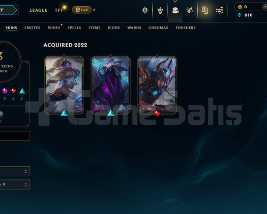 TR Unranked | 3 Kostüm - 22 Hero | LoL Hesap