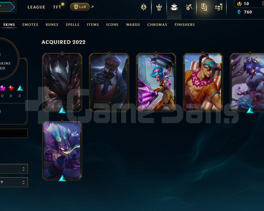TR Unranked | 6 Kostüm - 22 Hero | LoL Hesap