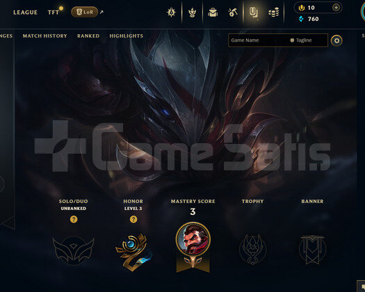 TR Unranked | 6 Kostüm - 22 Hero | LoL Hesap