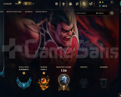 EUW Plat 4 | 8 Kostüm - 52 Hero | LoL Hesap