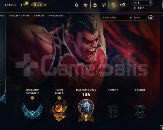 EUW Plat 4 | 8 Kostüm - 52 Hero | LoL Hesap