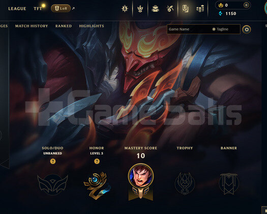 EUW Unranked | 2 Kostüm - 22 Hero | LoL Hesap