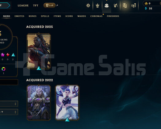TR Gold 2 | 3 Kostüm - 28 Hero | LoL Hesap