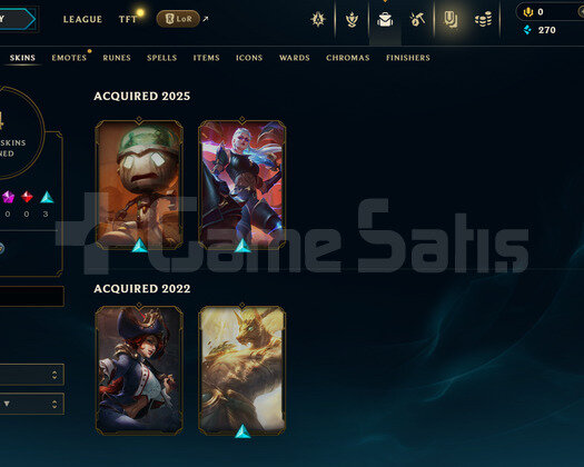 TR Unranked | 4 Kostüm - 24 Hero | LoL Hesap