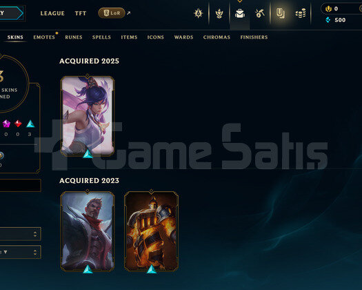 TR Unranked | 3 Kostüm - 39 Hero | LoL Hesap