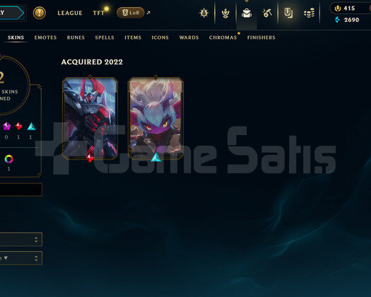 EUW Unranked | 2 Kostüm - 33 Hero | LoL Hesap