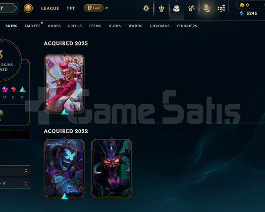 EUW Unranked | 3 Kostüm - 47 Hero | LoL Hesap