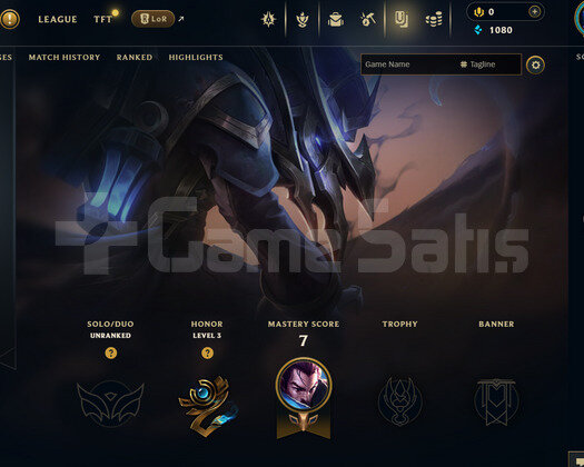 EUW Unranked | 4 Kostüm - 43 Hero | LoL Hesap