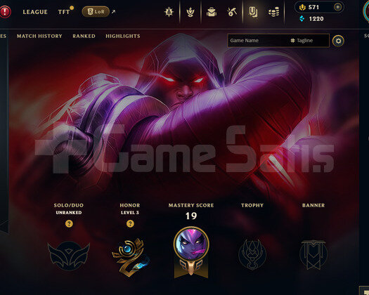EUW Unranked | 1 Kostüm - 571 Rp | LoL Hesap