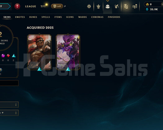 EUW Demir 4 | 2 Kostüm - 35K Mö | LoL Hesap
