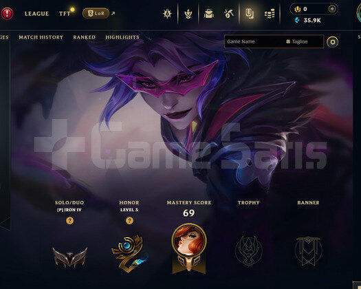 EUW Demir 4 | 2 Kostüm - 35K Mö | LoL Hesap
