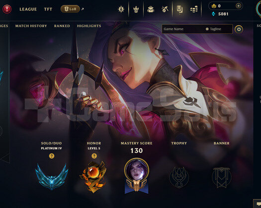 EUW Plat 4 | 14 Kostüm - 52 Hero | LoL Hesap
