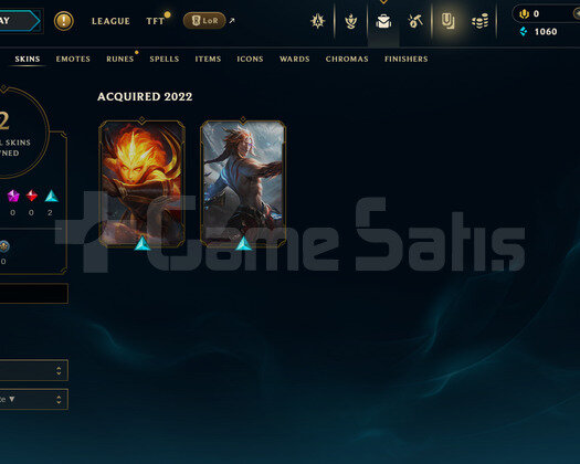 TR Unranked | 2 Kostüm - 18 Hero | LoL Hesap