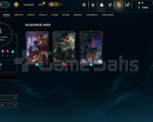 TR Unranked | 3 Kostüm - 23 Hero | LoL Hesap