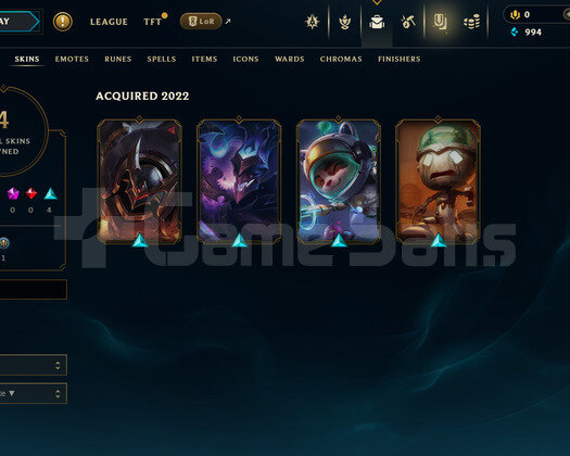 TR Unranked | 4 Kostüm - 27 Hero | LoL Hesap