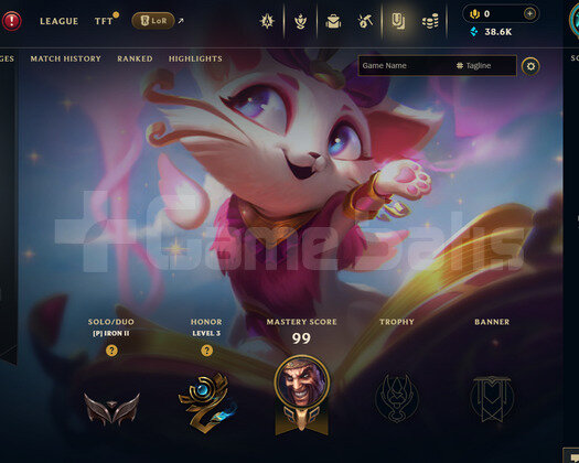 EUW Demir 2 | 1 Kostüm - 38K Mö | LoL Hesap